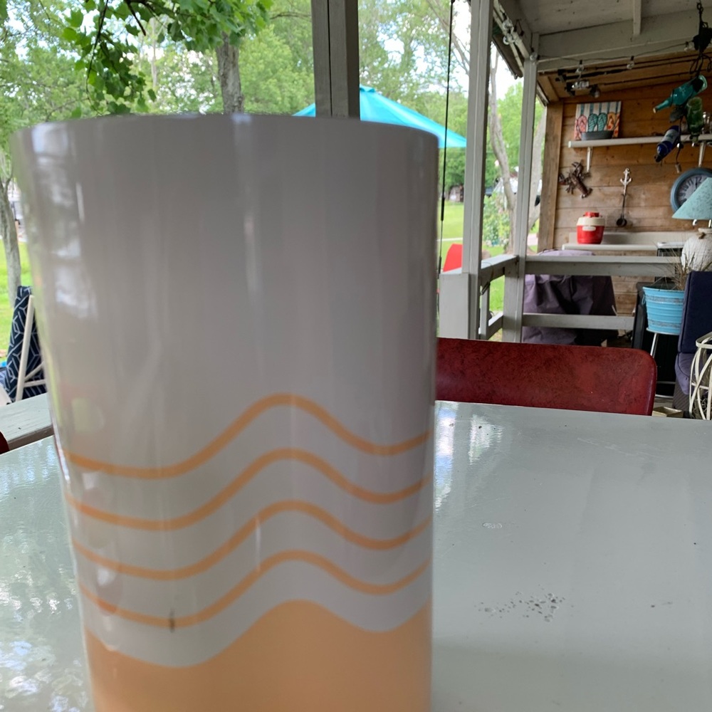 Vintage Summer Socitey6 stainless steel wine chiller Fabfitfun retro design.